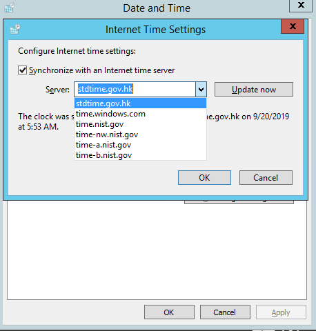 sync with internet time