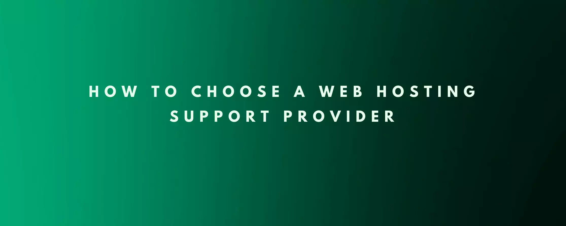 Outsourced web hosting support company