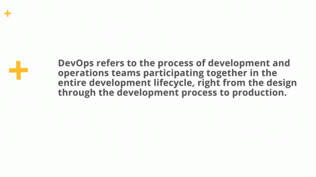 DevOps Service is an integration of multiple functionalities