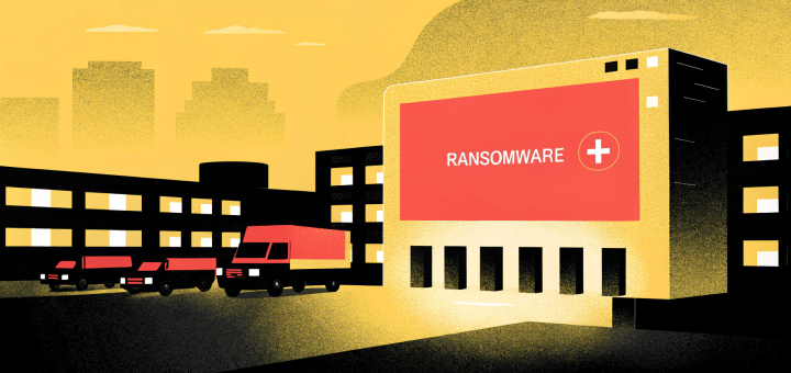 a dramatic digital art of a modern hospital at nig