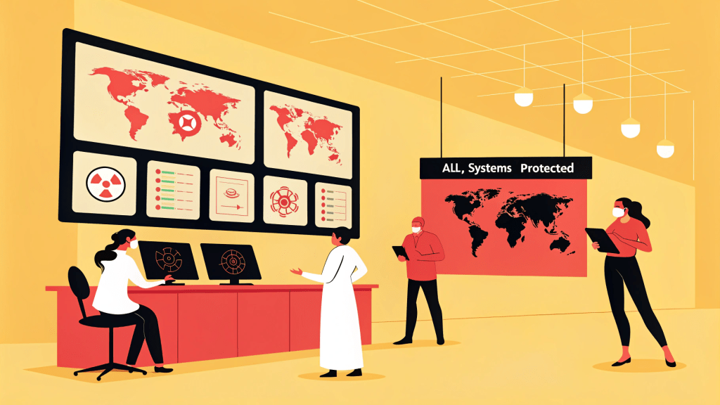 a modern clean and secure digital control center