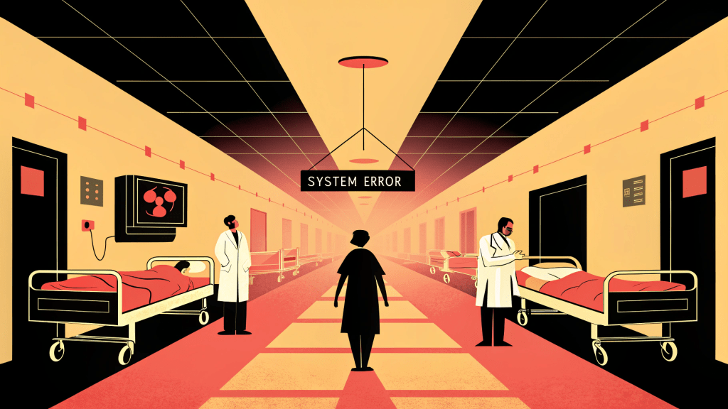 They Didn’t See It Coming — Will You? 3 a hospital corridor in chaos empty gurneys unplu