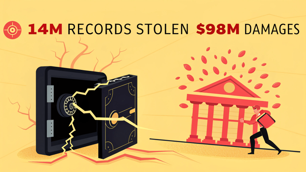 a corporate data breach visualization a vault of